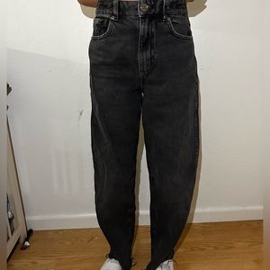 black baggy jeans